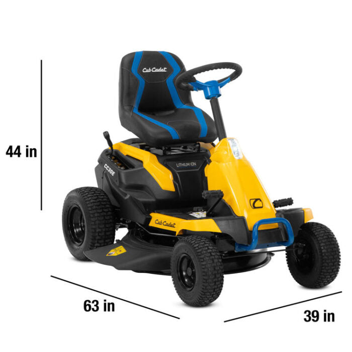 Cub Cadet CC30E 30-Inch 56V MAX Lithium-Ion Electric Riding Lawn Mower – Battery Powered, Quiet, Compact & Maintenance-Free