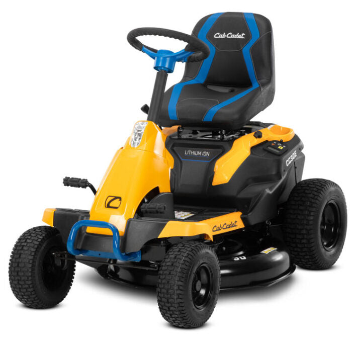Cub Cadet CC30E 30-Inch 56V MAX Lithium-Ion Electric Riding Lawn Mower – Battery Powered, Quiet, Compact & Maintenance-Free