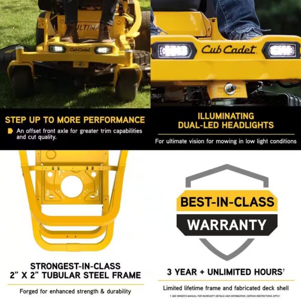 Cub Cadet Ultima 42 in. 21.5 HP V-Twin Kawasaki Engine Dual Hydrostatic Drive Gas Zero Turn Riding Lawn Mower - Seakundi