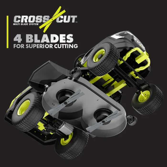 Brushless 80V Hp 46-Inch Cordless Lawn Tractor Battery Powered - Seakundi