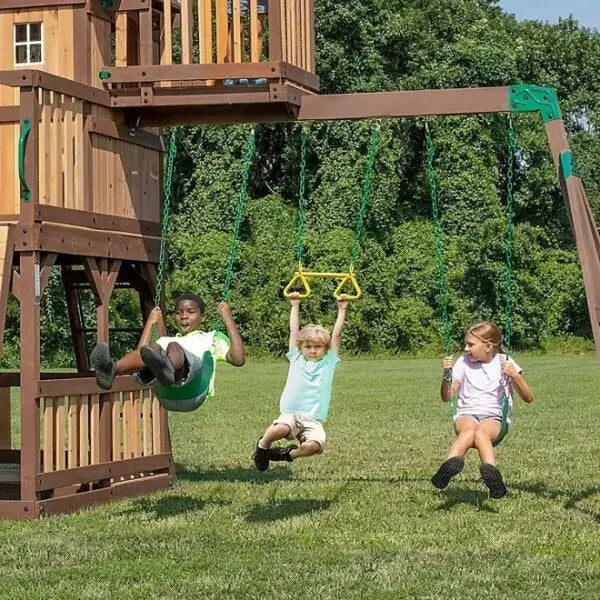 Backyard Discovery Skyfort II Cedar Swing Set/PlaySet – Bitz & Buttons