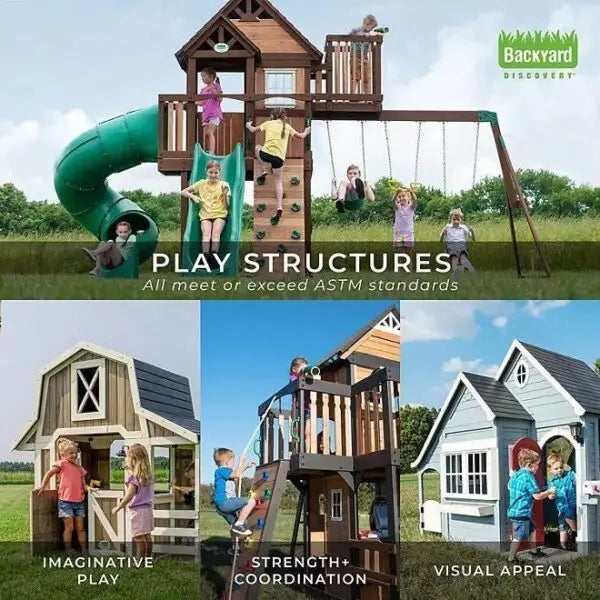 Backyard Discovery Skyfort II Cedar Swing Set/PlaySet – Bitz & Buttons