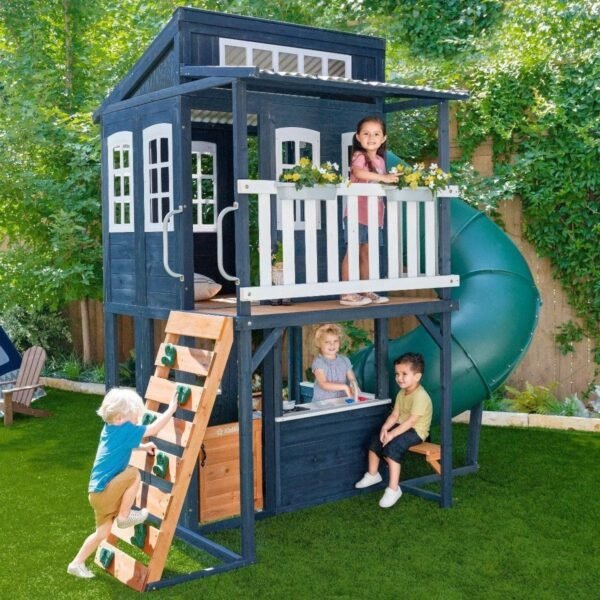 Backyard Discovery Skyfort III Cedar Swing Set w/ Tube Slide – DIY – Bitz & Buttons